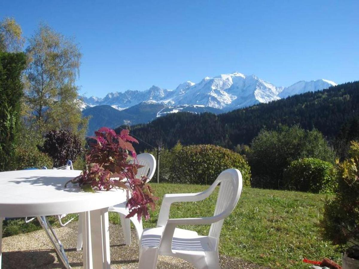 Studio Accueillant A Cordon Vue Mont Blanc 22 M² Parking Inclus Exterior photo